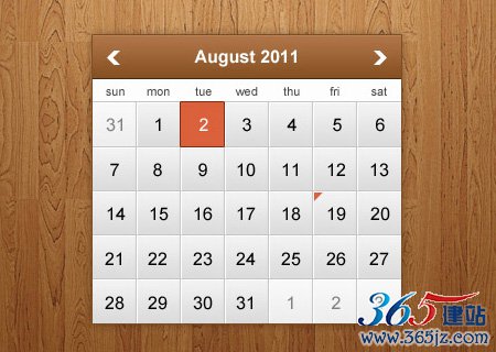 instantShift - Beautiful Free Calendar PSD Designs