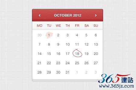 instantShift - Beautiful Free Calendar PSD Designs