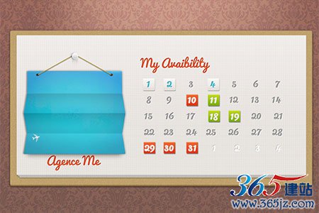 instantShift - Beautiful Free Calendar PSD Designs