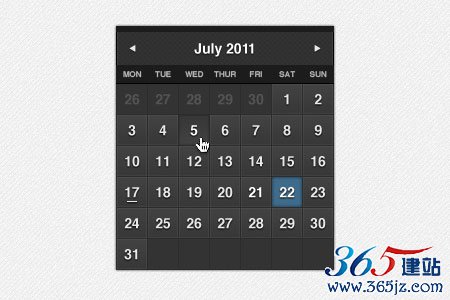 instantShift - Beautiful Free Calendar PSD Designs