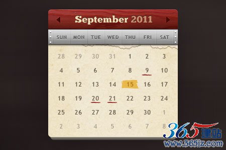 instantShift - Beautiful Free Calendar PSD Designs