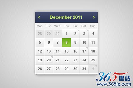 instantShift - Beautiful Free Calendar PSD Designs