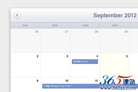 instantShift - Beautiful Free Calendar PSD Designs