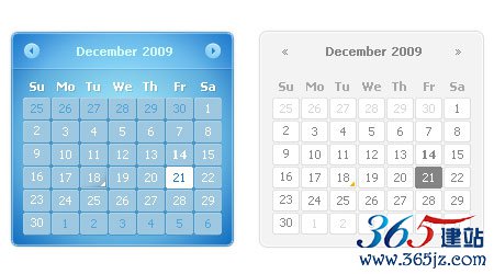 instantShift - Beautiful Free Calendar PSD Designs