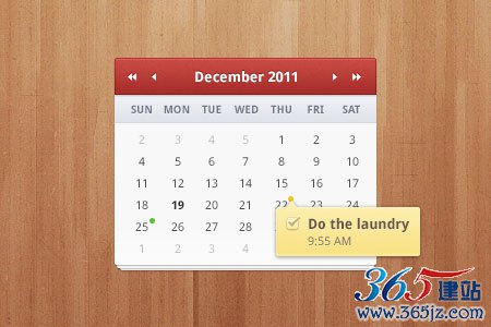 instantShift - Beautiful Free Calendar PSD Designs
