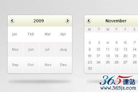 instantShift - Beautiful Free Calendar PSD Designs