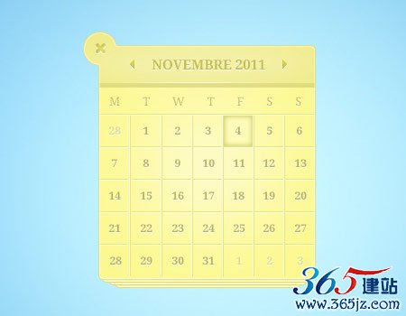 instantShift - Beautiful Free Calendar PSD Designs