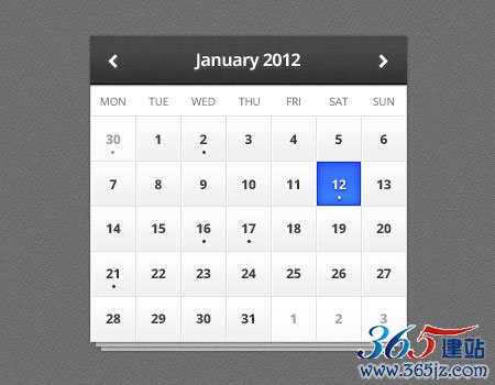 instantShift - Beautiful Free Calendar PSD Designs