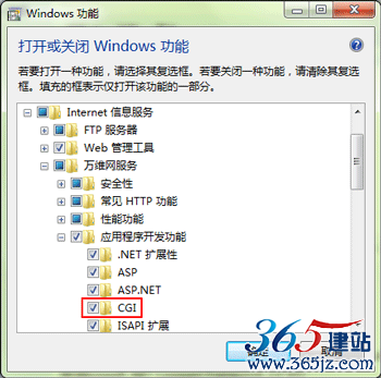 IIS启用CGI功能