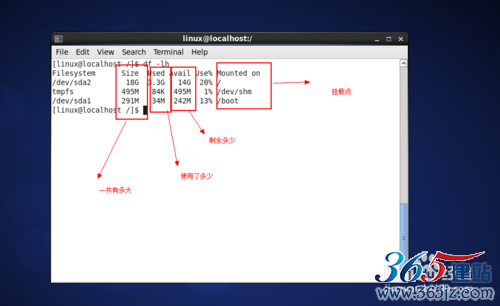 linux下怎样查看磁盘空间